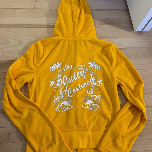 Juicy Couture yellow zip up - Picture 3 of 4